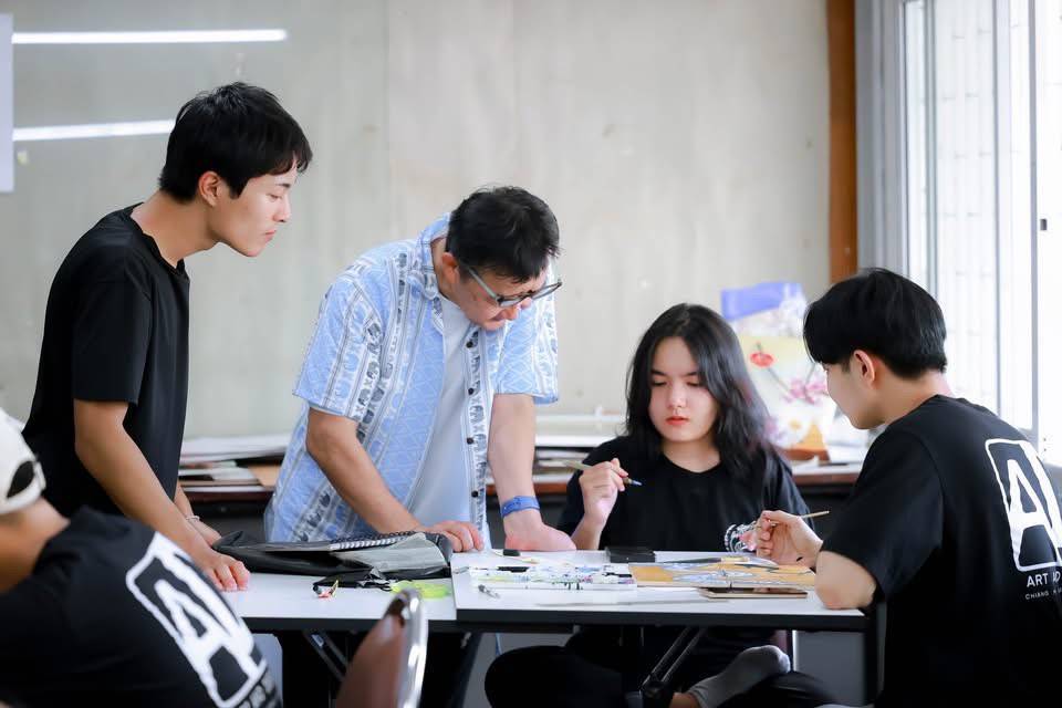 ラーチャパット大学 アート交流プロジェクト(タイ/チェンマイ)の風景