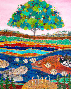 末永敏明 絵画展 Biotic timetravel 『水と大地 ユートピア』